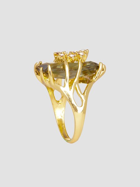 

JFN Elegant Ring, Golden, Rings