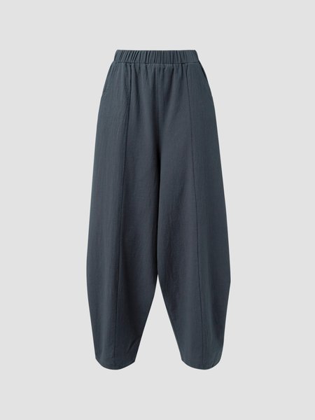 

Casual Solid Pants Plus Size Loose Pants, Pink, Pants