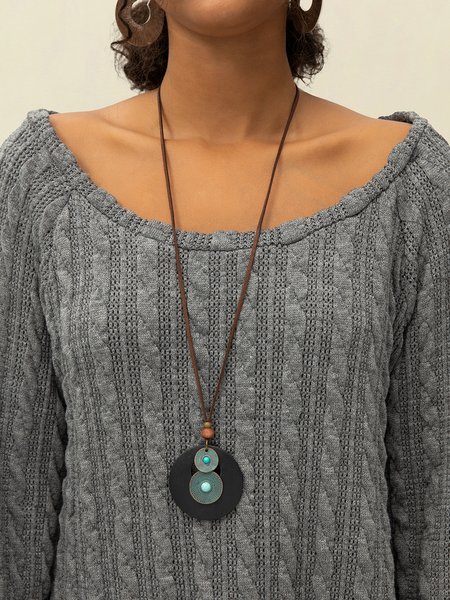 

Gray Casual Crew Neck Top, Tops