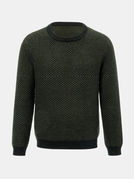 

Long Sleeve Casual Sweater, Deep green, Men's Sweater