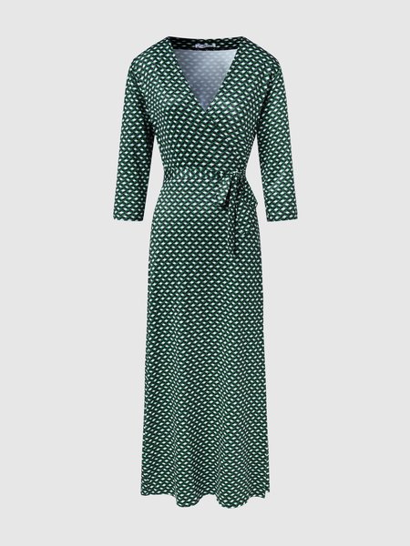 

Elegant Slim Fit Weaving Dress, Green, Mini Dresses