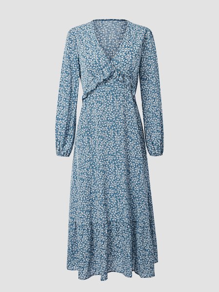 

Casual Boho Dresses, Blue, Floral Dresses