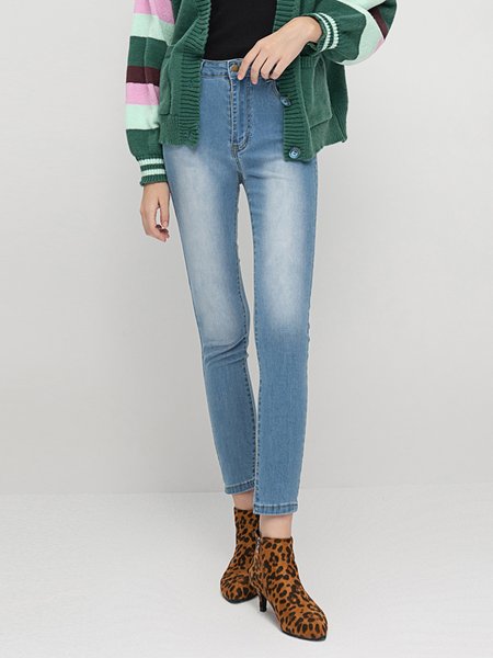 

Vacation Loosen Jeans, As picture, Jeans