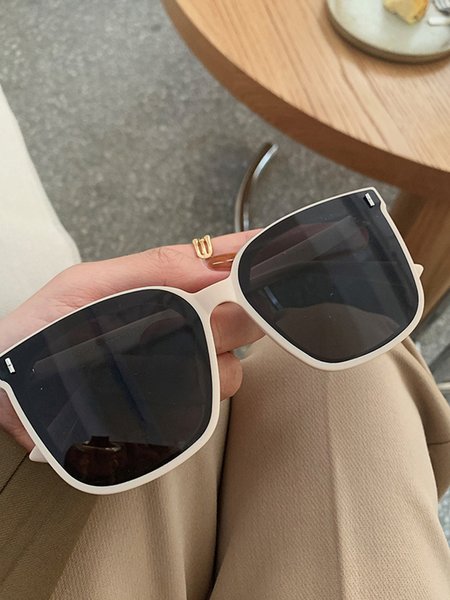 

Square retro Glasses, White, Sunglasses