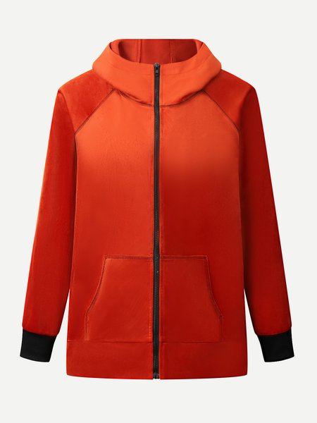 

Boho Solid Cowl Neck Sweatshirt, Orange red, Hoodies & Sweatshirts