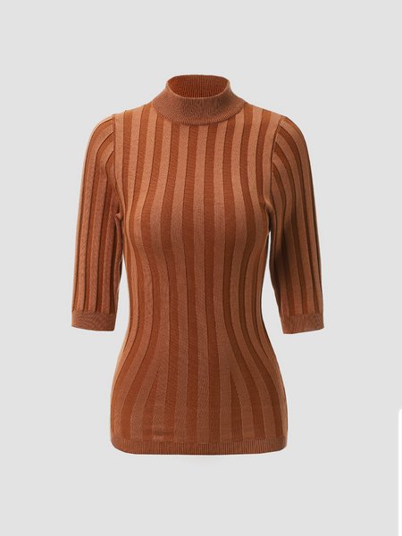 

Casual Stripes Vintage Cotton-Blend Sweater, Stripe, Sweaters