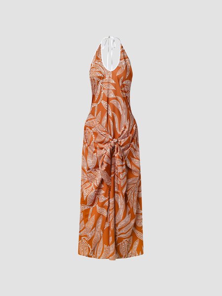 

Beach Dresses, Orange, Floral Dresses