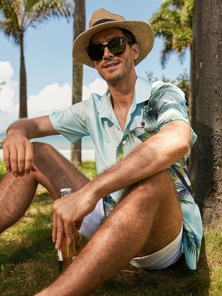 

Abstract Shirts & Tops, Blue, Shirts