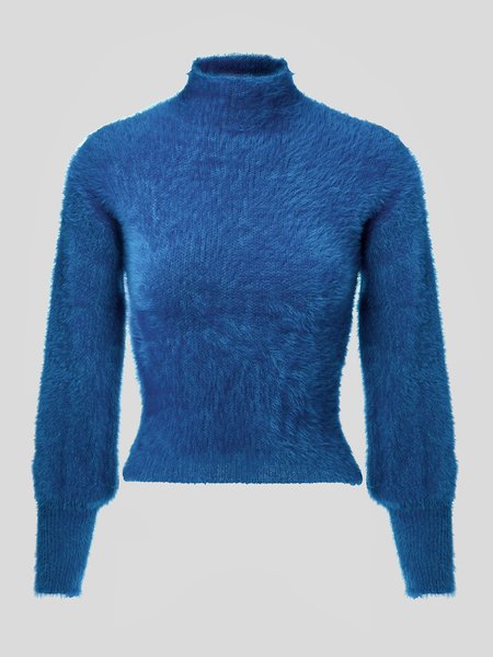 

Casual Regular Fit Pullover, Blue, Pullovers