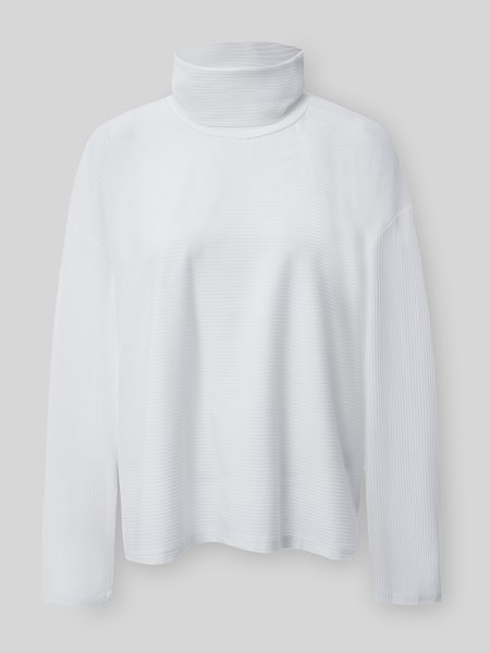 

Women Casual Tops Tunic Cowl Neck Sweater, White, Knitwear & Sweaters