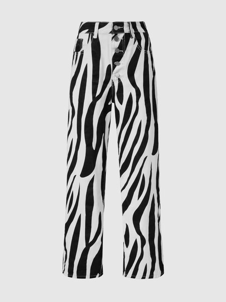 

Casual Zebra Jeans, Zebra-stripe, Jeans