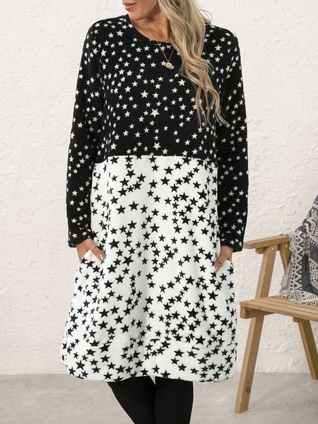 

Star Casual Dresses, Black-white, Mini Dresses