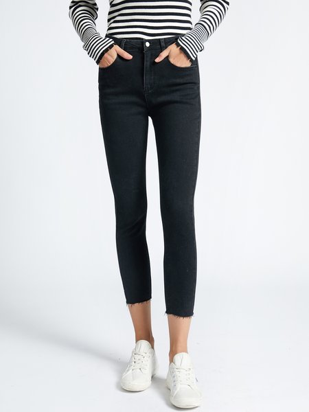 

Denim Casual Regular Fit Jeans, Black, Jeans