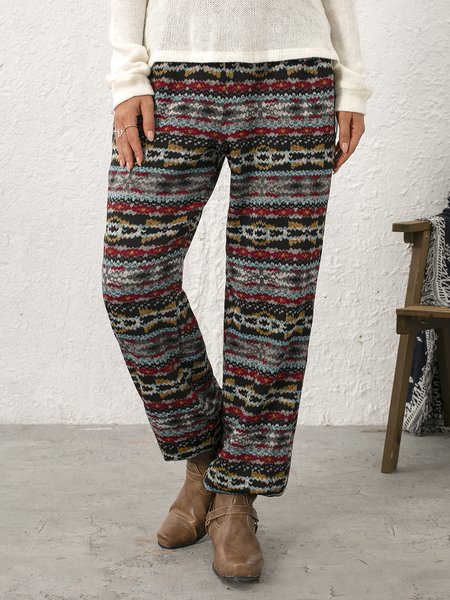 

Holiday Cotton-Blend Pants, Red, Pants