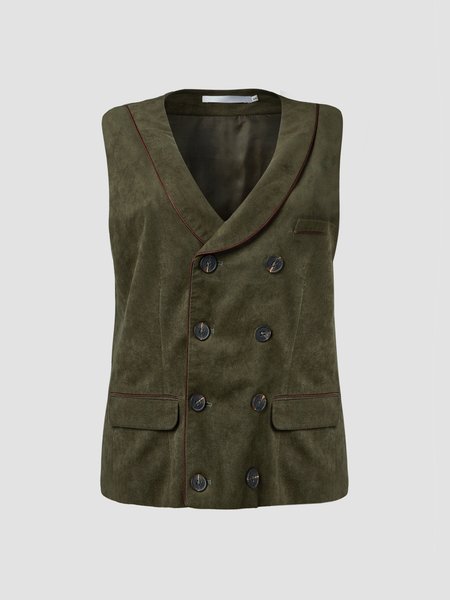

Casual Household Daily Vintage Loosen Cotton Blends Outerwear, Green, Cardigans