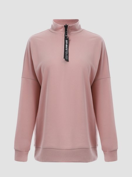 

Athletic Cotton-Blend Sweatshirt, Nudepink, Hoodies & Sweatshirts