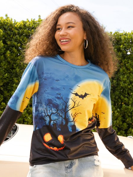 

Casual Halloween Printed Ladies Sweatshirt, Sweatshirts & Hoodies