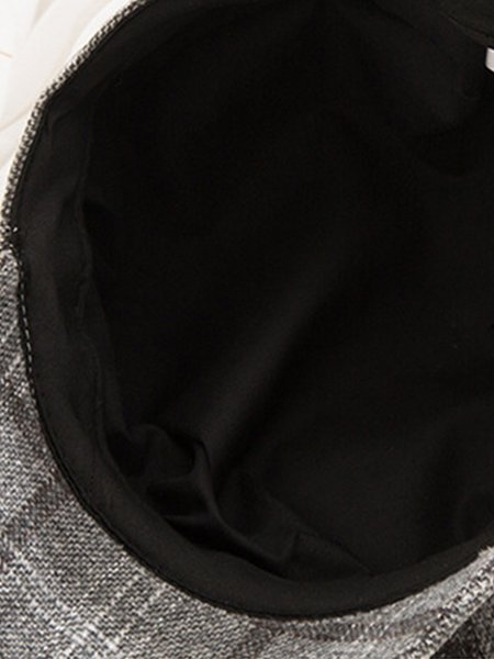 

Vintage plaid beret, Deep gray, Hats & Headwear