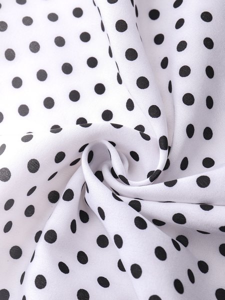 

Summer A-line Short sleeve Elegant Lightweight Dresses, White-black, Dresses