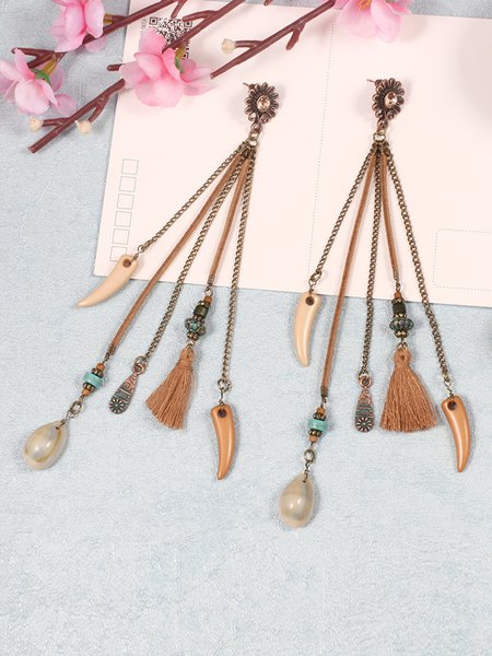 

Earrings, Brown, Earrings