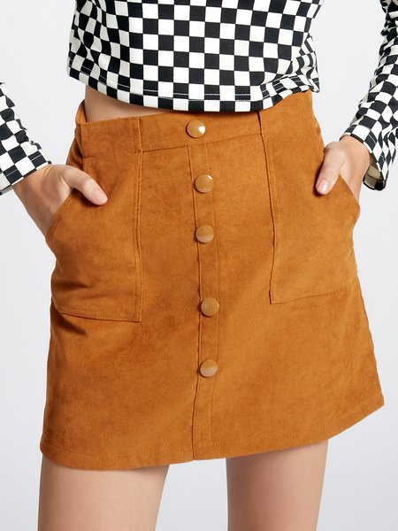 

Casual Mini Skirt, As picture, Mini Skirts