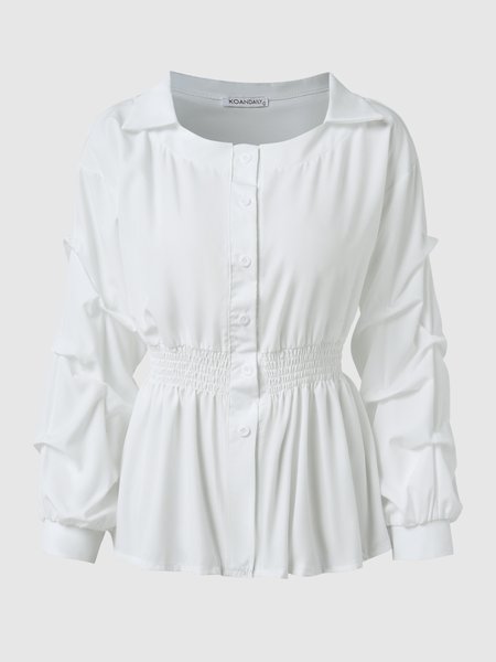 

Casual Blouse, White, Blouses and Shirts