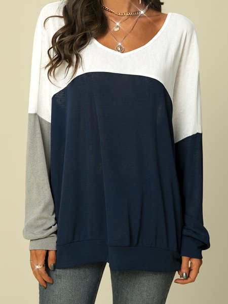 

Shift Striped Long Sleeve Tops, Navy blue, Blouses & Shirts