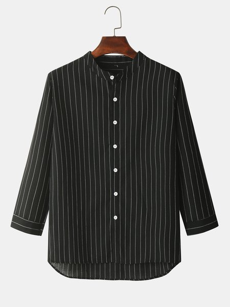 

Striped Shirts & Tops, Black, Shirt