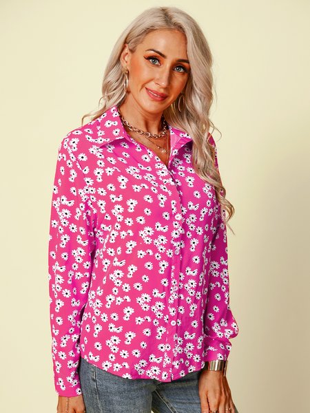 

Cotton Shift Casual Blouse, Deep pink, Blouses & Shirts