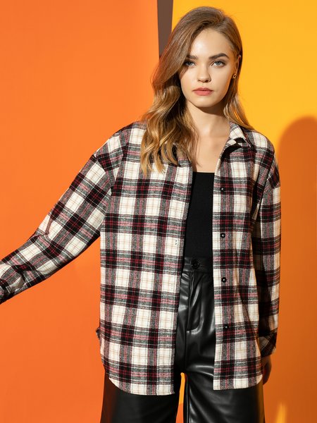 

Wool/Knitting Shawl Collar Outerwear, As picture, Blouses and Shirts