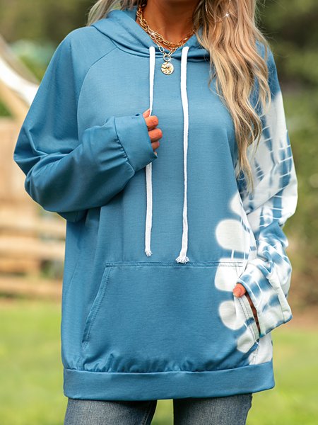

Ombre/Tie-Dye Hoodie Long Sleeve Sweatshirt, Blue, Hoodies & Sweatshirts