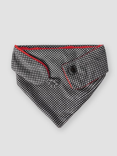 

Polka Dots Casual Color-Block Scarves & Shawls, Black red, Women Scarves & Shawls