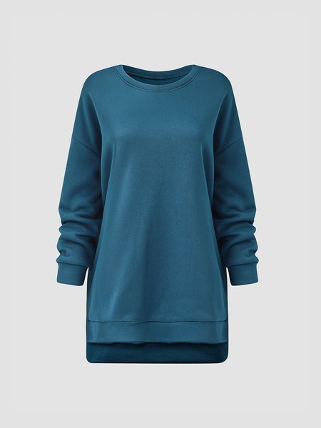 

Off Shoulder Solid Sweatshirt, Blue, Sweatshirts & Hoodies