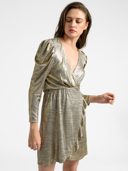 

Sexy V Neck A-Line Dress, As picture, Mini Dresses