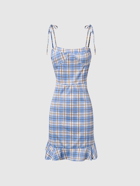 

Elegant Weaving Dress, Lightblue, Midi Dresses