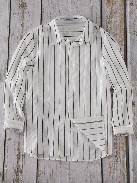 

Work Stripes Shirts & Tops, As picture, Men's shirts