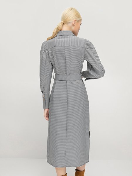 

Shawl Collar Midi Dresses Dress, As picture, Midi Dresses