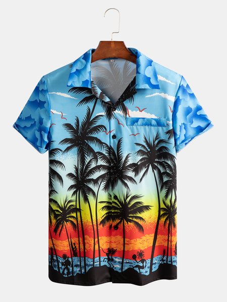 

Gray Plants Beach Shirts & Tops, Blue, Shirts ＆ Blouse