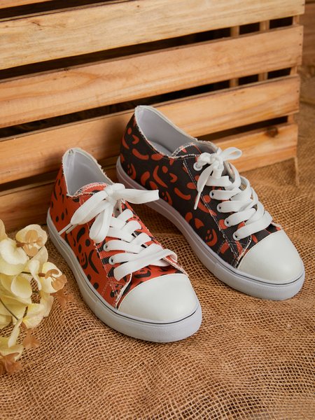 

Halloween Scary Face Lace-up Sneakers, As picture, Athletic & Casual Shoes