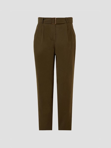 

Cotton-Blend Pants, Olive green, Pants