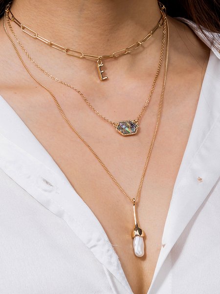 

Necklace, Golden, Necklaces