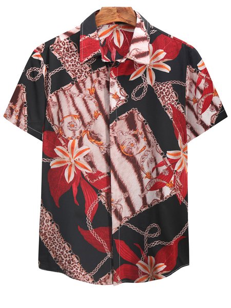 

Abstract Printed Vintage Shirts & Tops, Black, Shirts