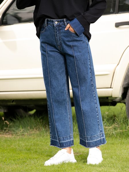 

Casual Vintage Pants, Blue, Jeans