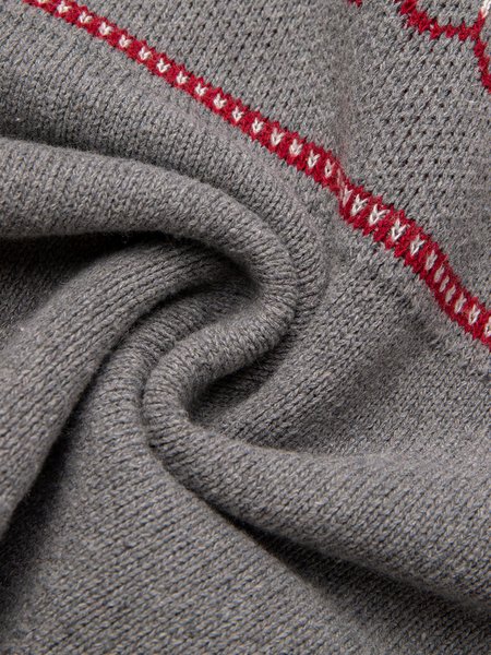 

Geometric Cotton-Blend Sweater, Multicolor, Sweater
