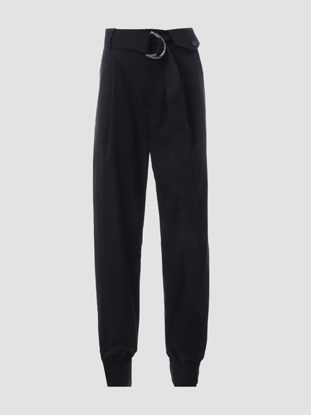 

Cotton-Blend Pants, Black, Pants