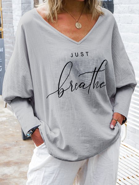 

Just Breath Casual Shirts & Tops, Gray, Blouses & Shirts