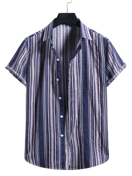 

Vintage Shirts & Tops, Navy blue, Short Sleeves Shirts