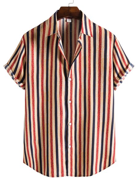 

Cotton-Blend Square Neck Vintage Shirts & Tops, Red, Shirts