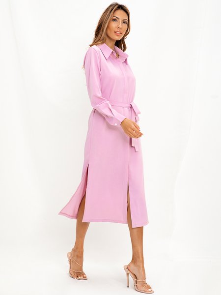 

Purple Sweet Solid Dresses, Maxi Dresses