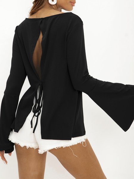 

Black Bell Sleeve Shirts & Tops, Tops